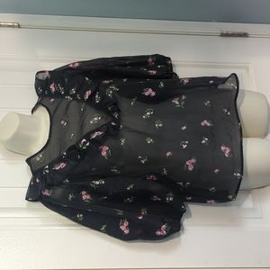 💜Zara Sheer Floral Top💜